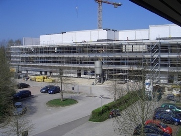 Blick auf die Baustelle am 15.04.2015