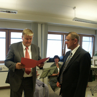 Minister Hans-Heinrich Ehlen verabschiedet Dr. Manfred Ende