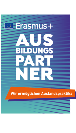 Logo für das EU-Programm Erasmus+ der Nationalen Agentur Bildung für Europa beim Bundesinstitut für Berufsbildung