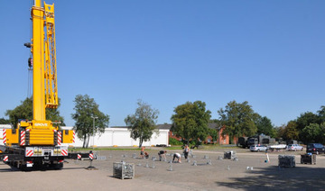 Aufbau Mobiles Bekämpfungszentrum am neuen Standort in Wittmund