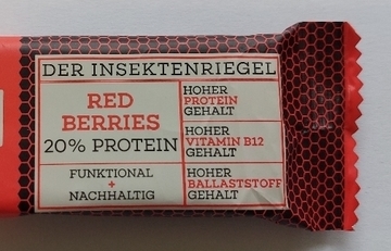 Proteinriegel mit Insekten als Zutat