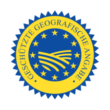 Gütezeichen: Logo für geschützte geografische Angabe (g.g.A.)