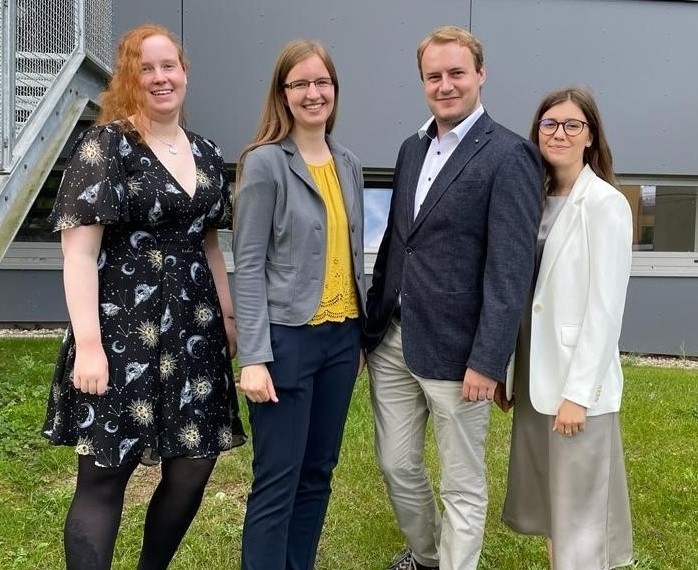 von links nach rechts: Leonie Bath, Jacqueline Stahn, Finn Tatge und Pia Bockelmann