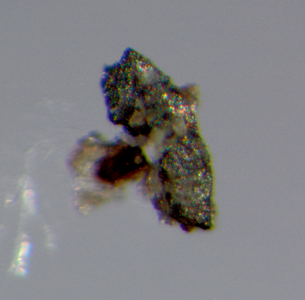 Mikroskopische Ansicht eines Bleipartikels