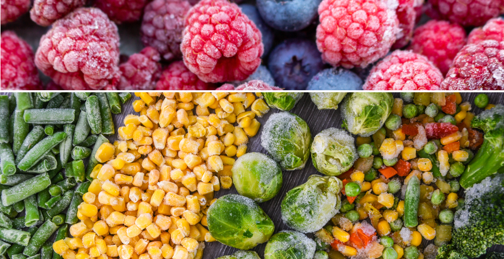 Tiefkühlkost (Mais, Rosenkohl, Mischgemüse, Broccoli, Beerenobst)